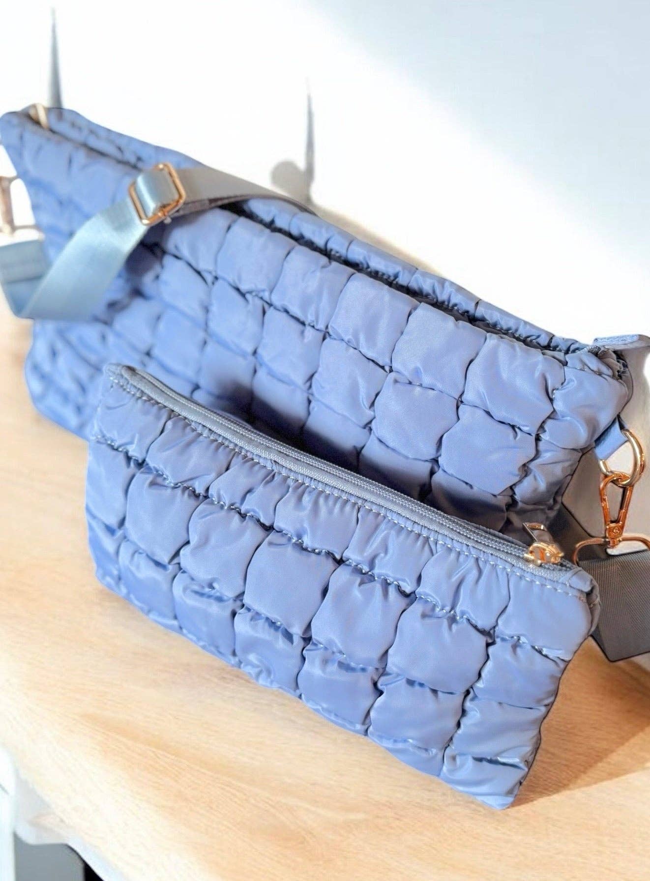 Crossbody Travel Set Bag & Tile Pouch