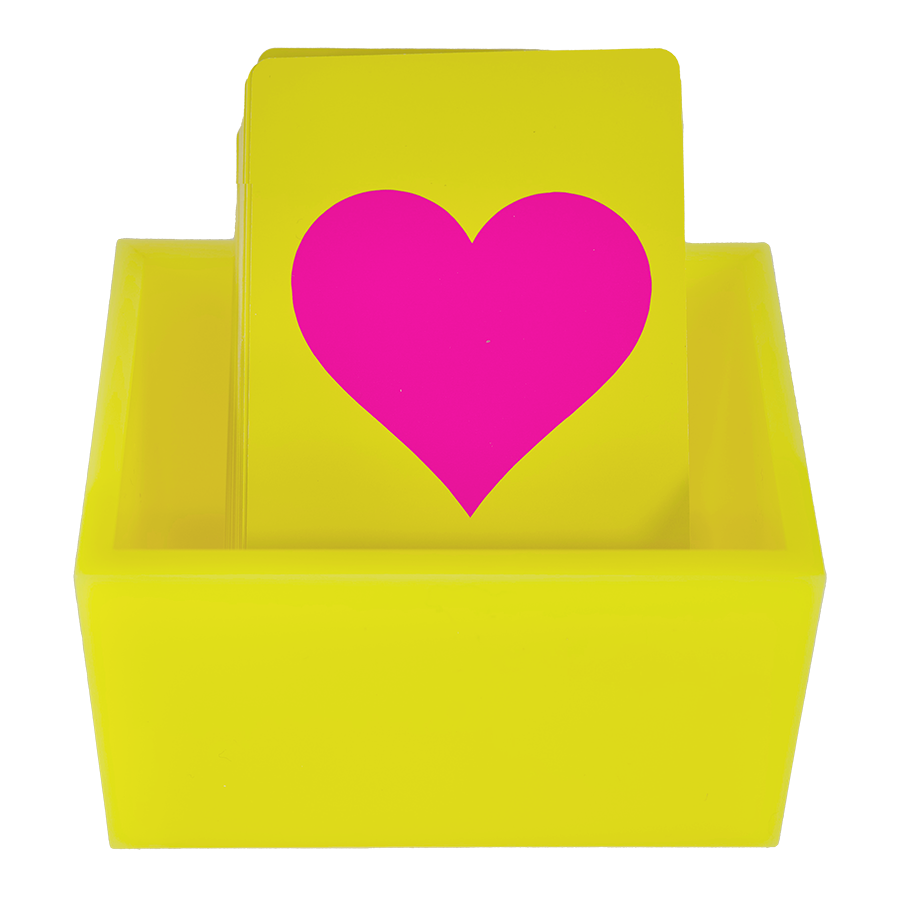Canasta 2 Deck card holder-Yellow