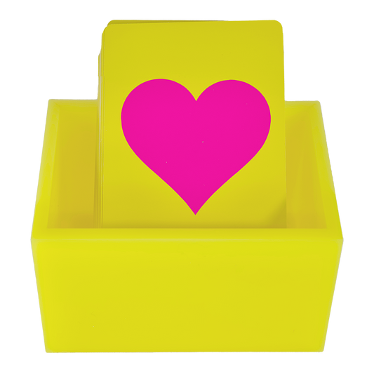 Canasta 2 Deck card holder-Yellow