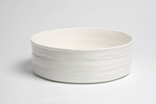 Jumbo Size White Porcelain Serving Bowl