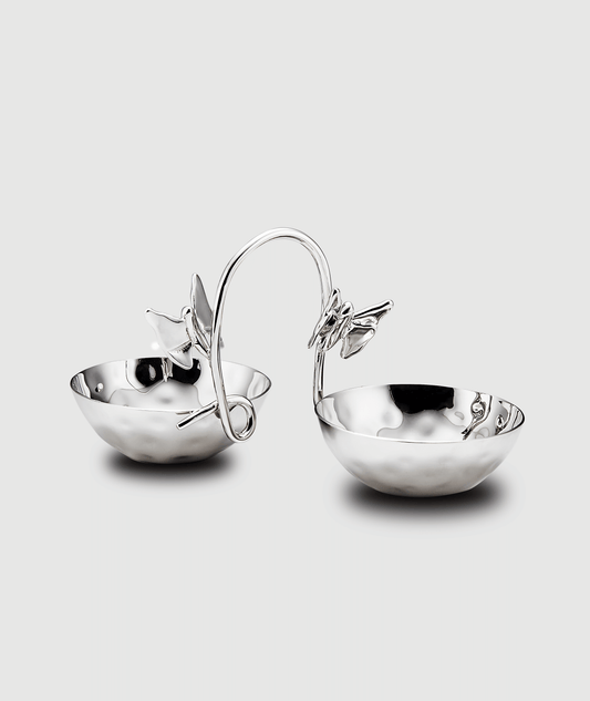 Butterfly 2 Bowl Connected Set in Stainless Steel