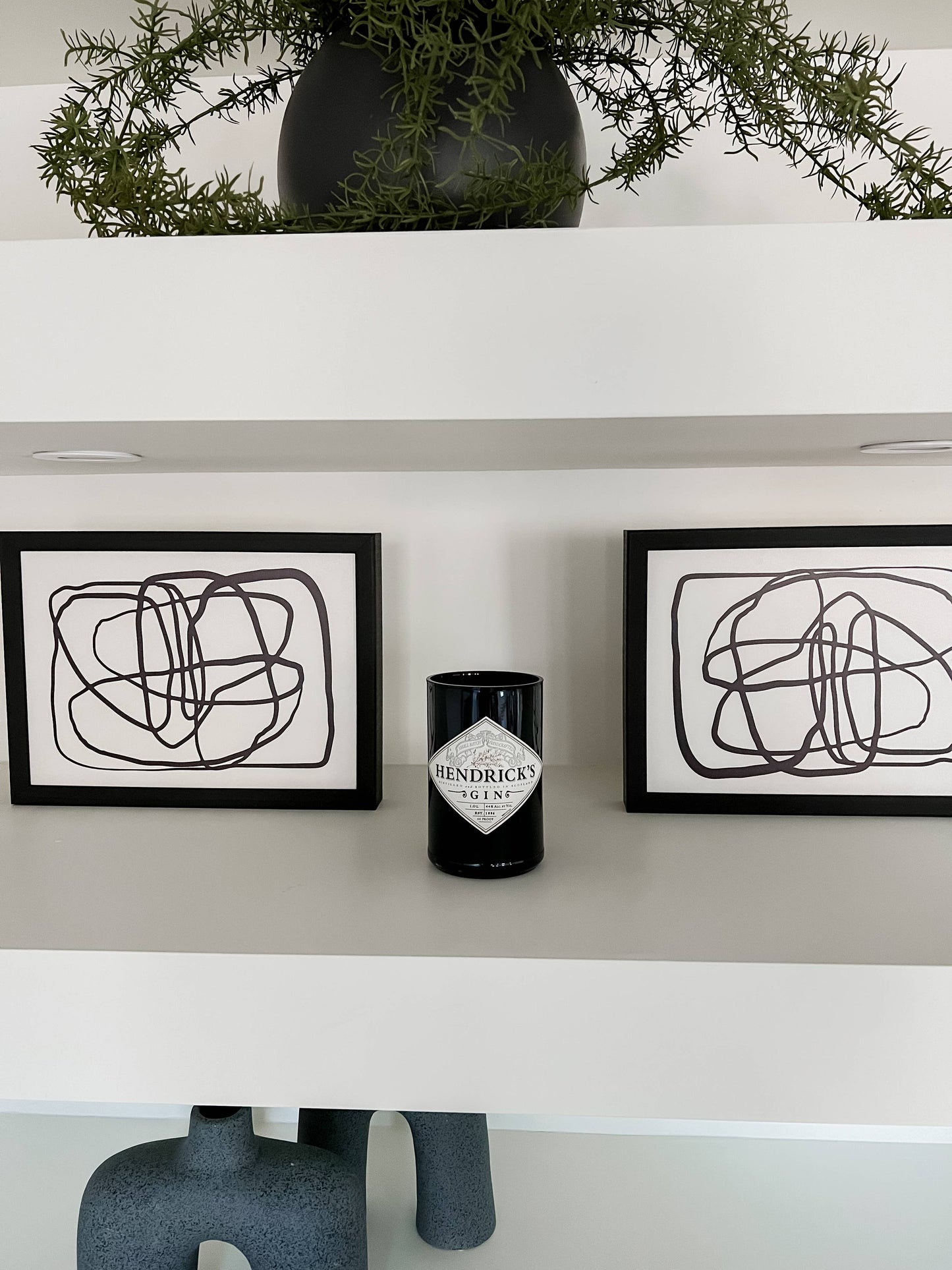 Recycled Hendricks Novelty Candle