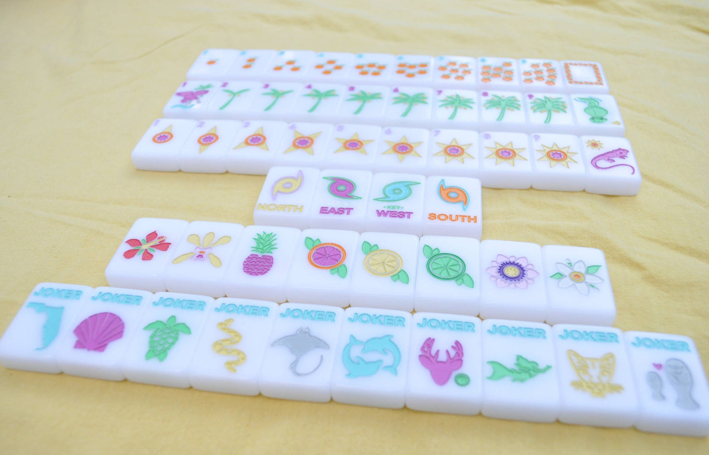 "Sunshine Tiles" Florida Inspired Mahjong Set (Hello Boca!)