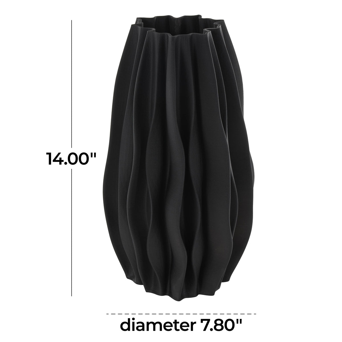Contemporary Black Ceramic Vase