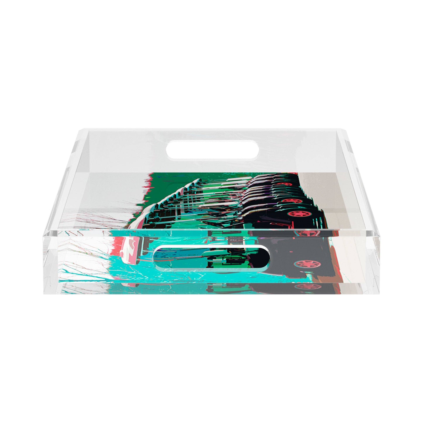 Golf Nine Iron Green Rectangle Tray