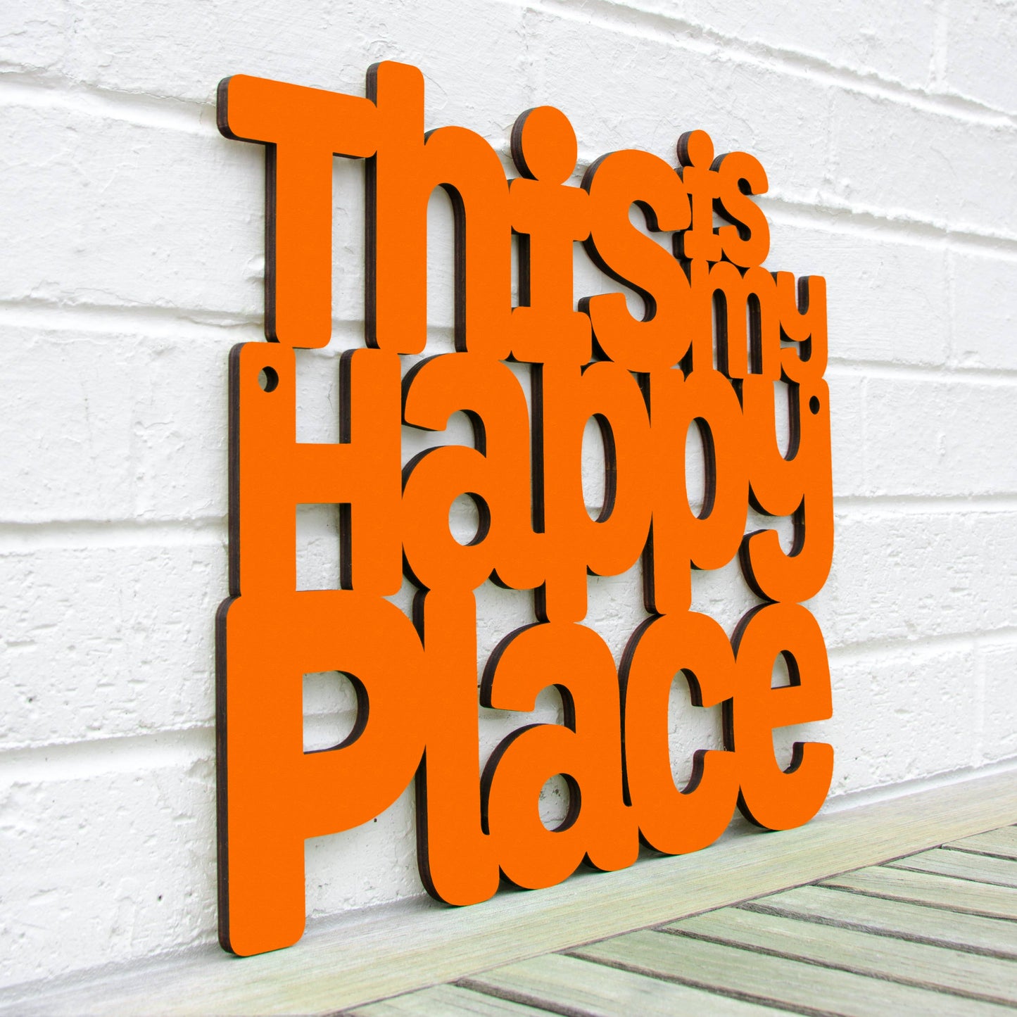 This Is My Happy Place Laser Cut Wood Wall Decor