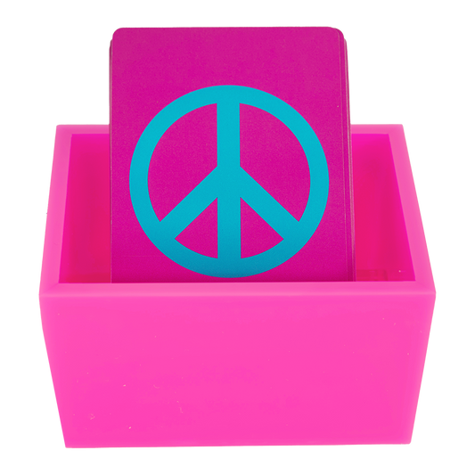 Canasta 2 Deck card holder- Pink