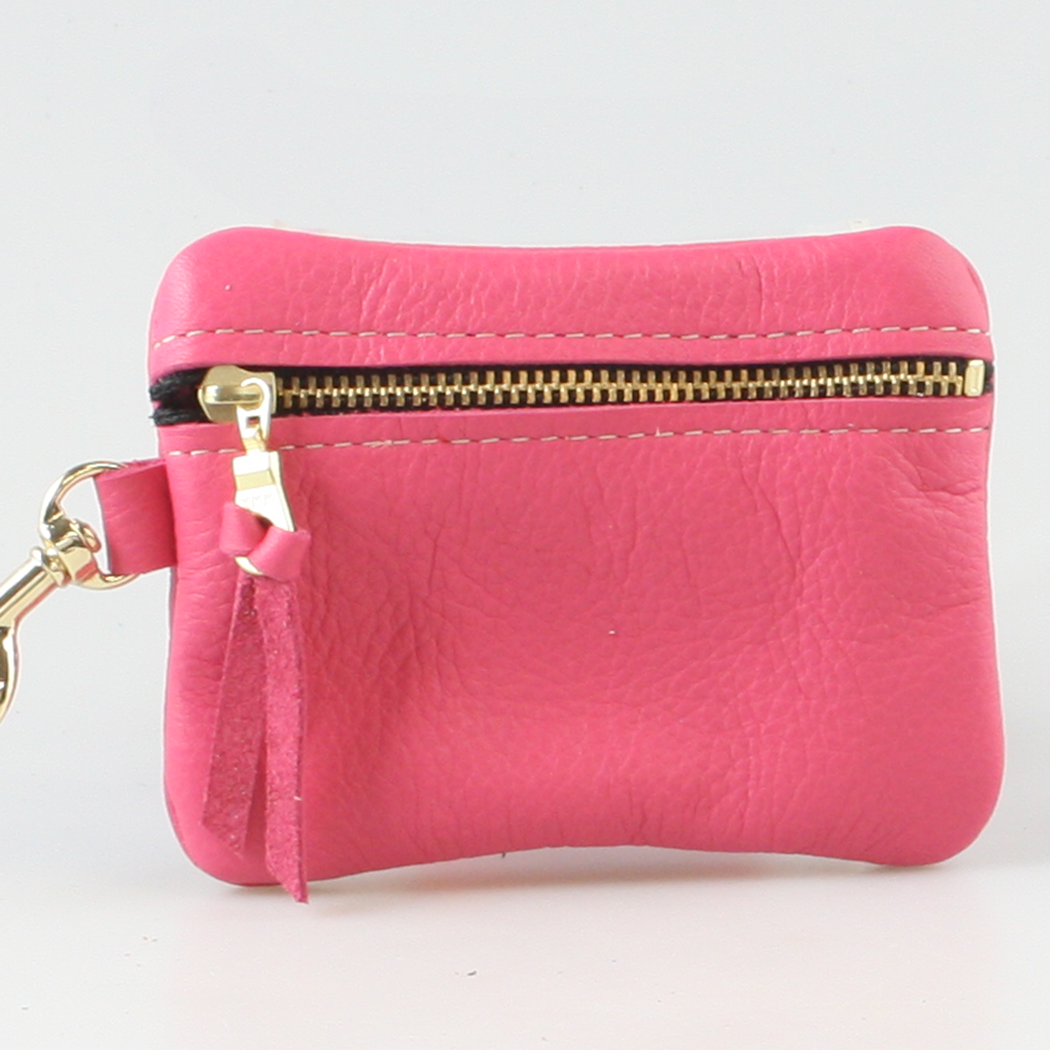 Soft Leather Zippered Pouch