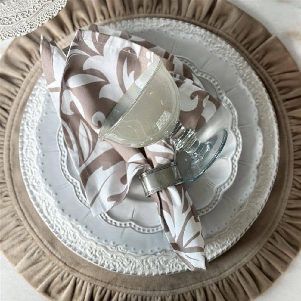 White Hand-Painted Italian Glass Compote (Fabulous Table Top)