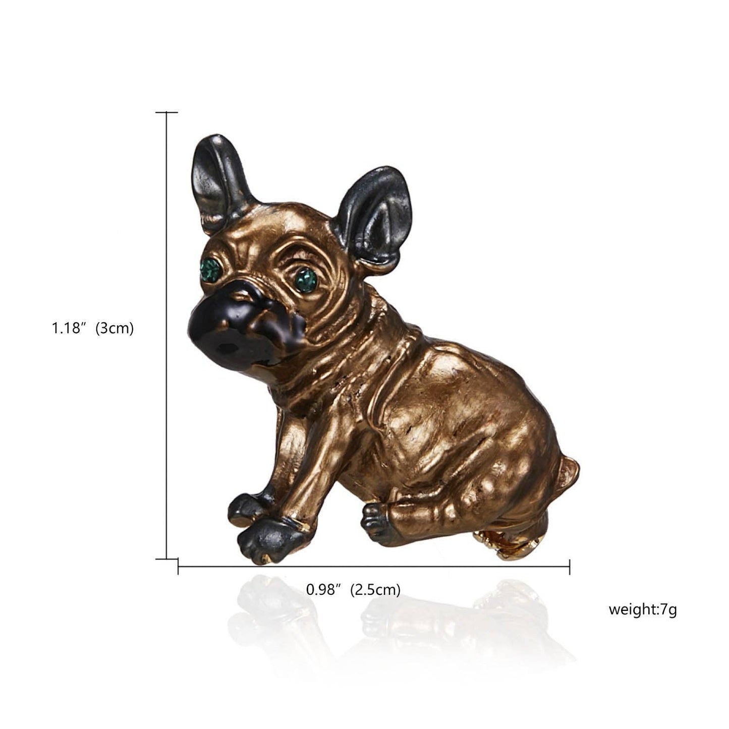 French Bulldog Brooch