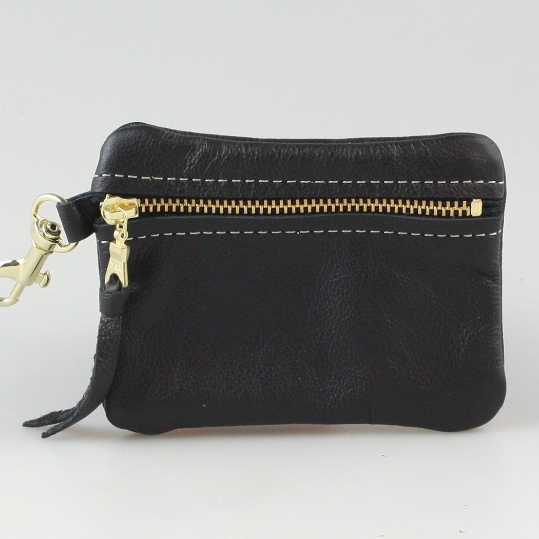 Soft Leather Zippered Pouch