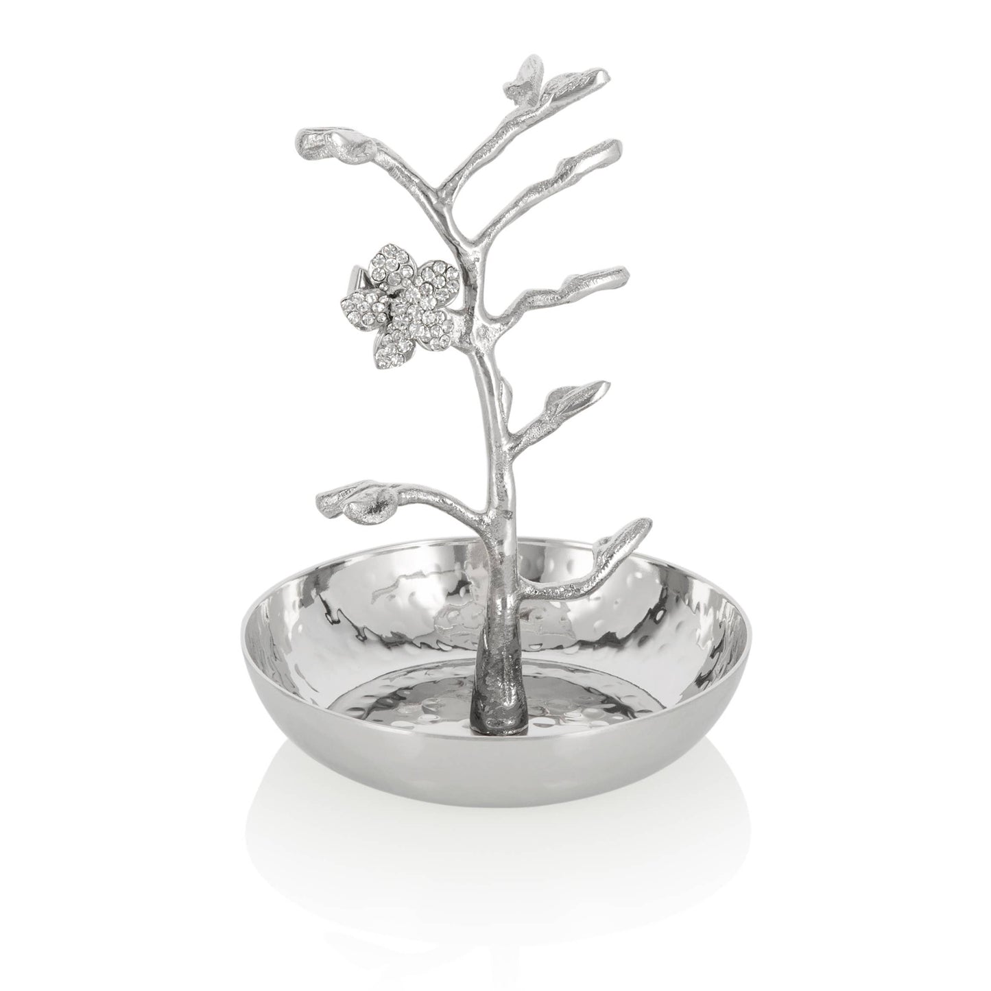 Ring Holder With Jeweled Flower Design