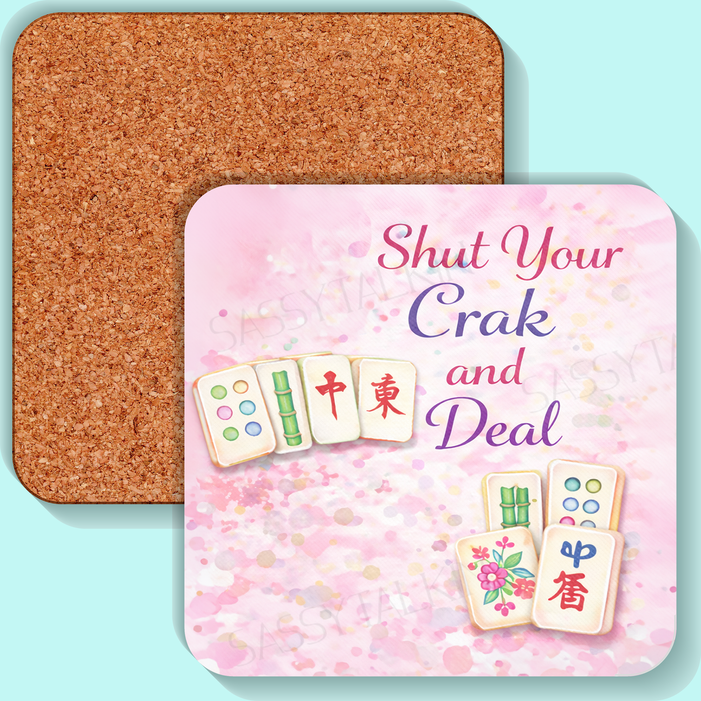 Mahjong Coaster, I crak myself up