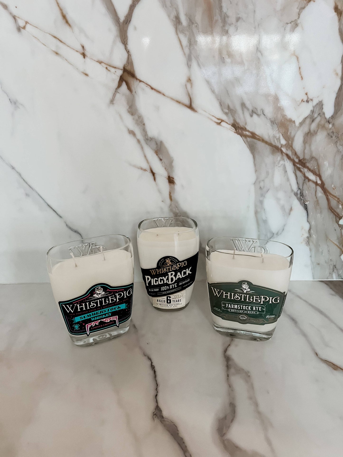 Recycled Whistle Pig Candle