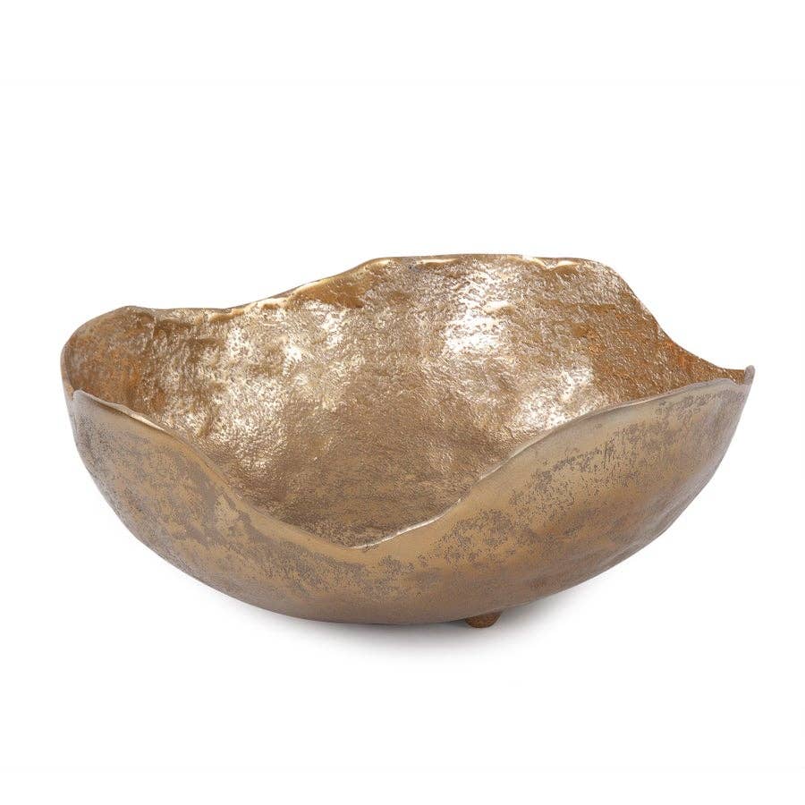 Round Bowl Uneven Rough Gold Finish (LG)