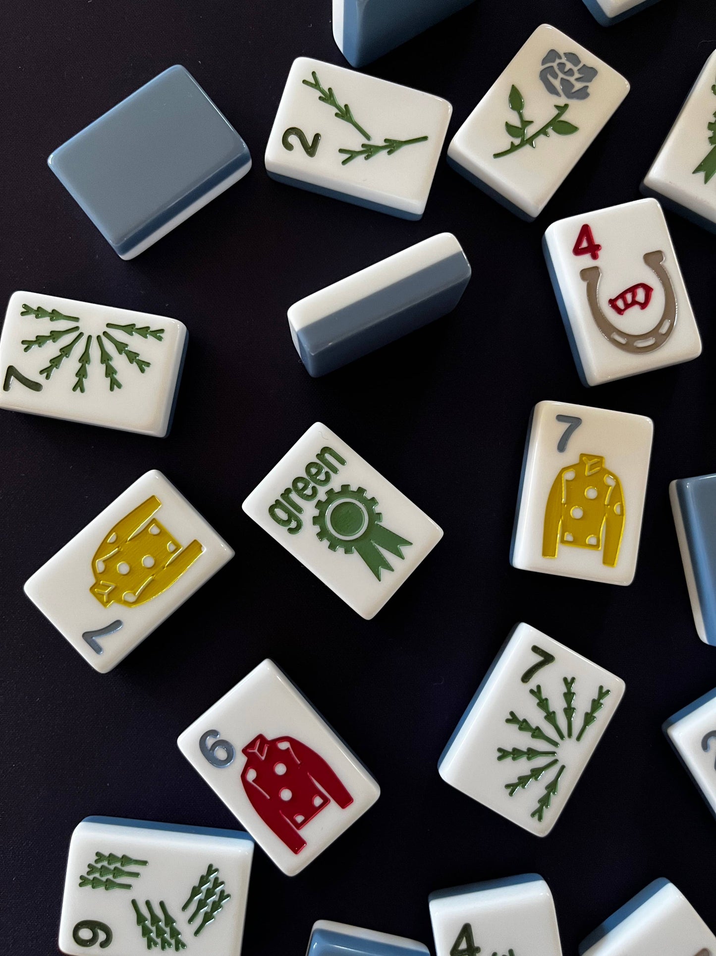 Polo Club (Equestrian) Mahjong Tiles (Racks and Mat not included)