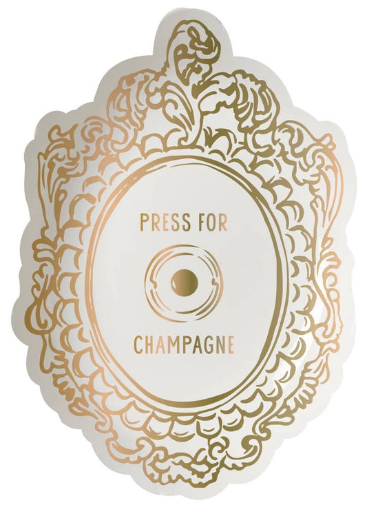 Ceramic Trinket Tray -Press For Champagne