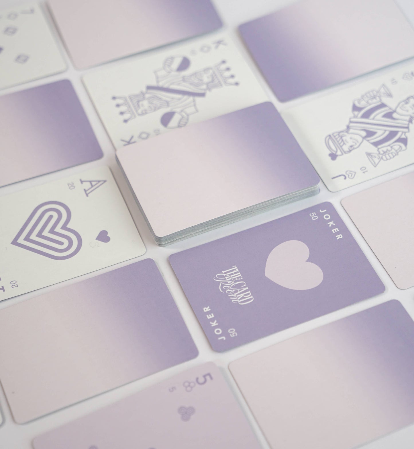 Purple Ombre Canasta Cards with Points
