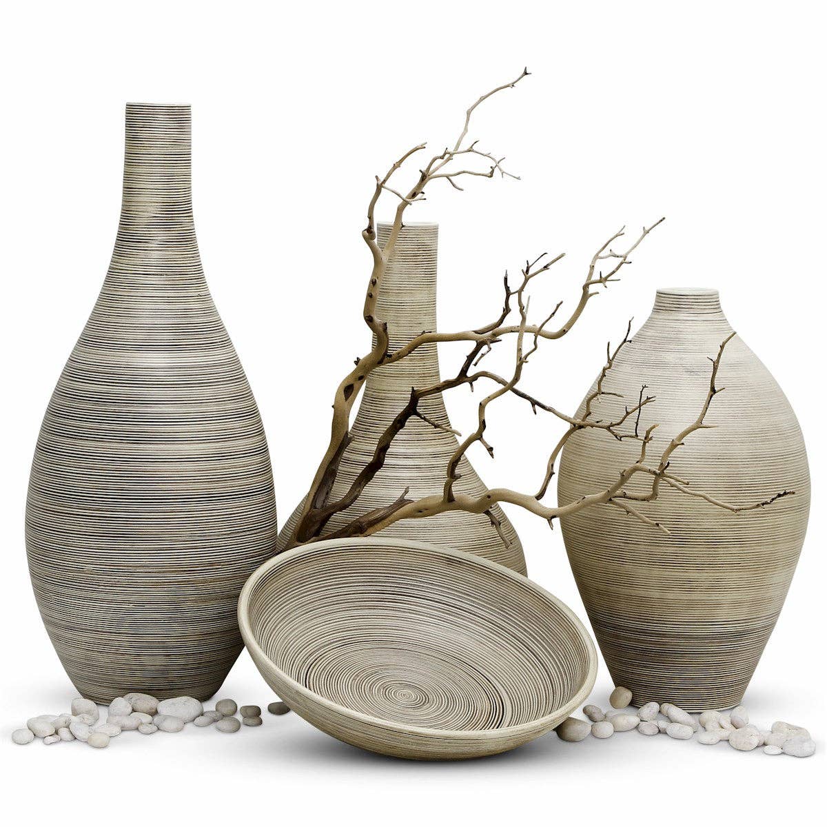 SABBIA TOSCANA: Round Large Bowl Centerpiece (one of a kind)