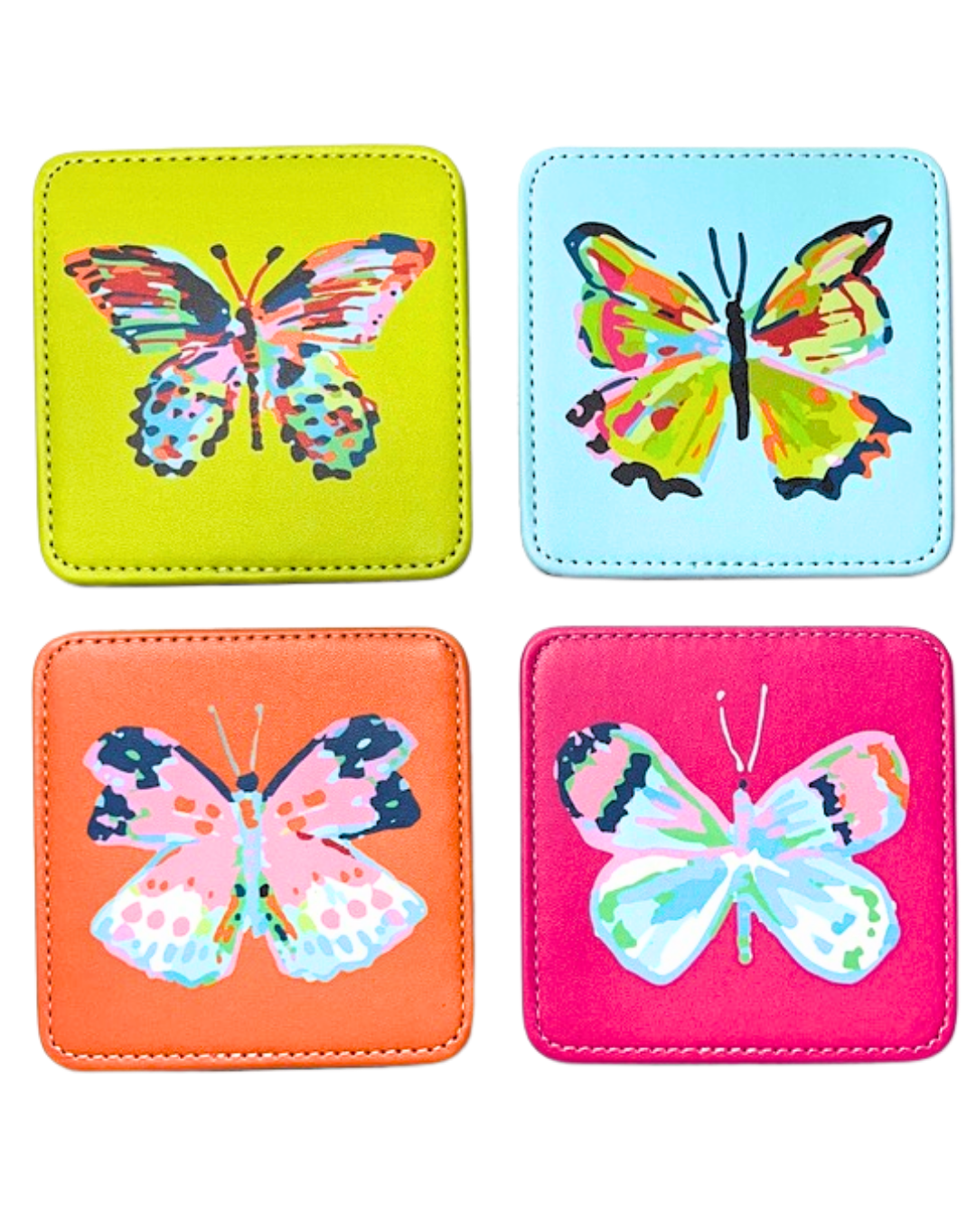 Vibrant Butterfly Coasters...(each)