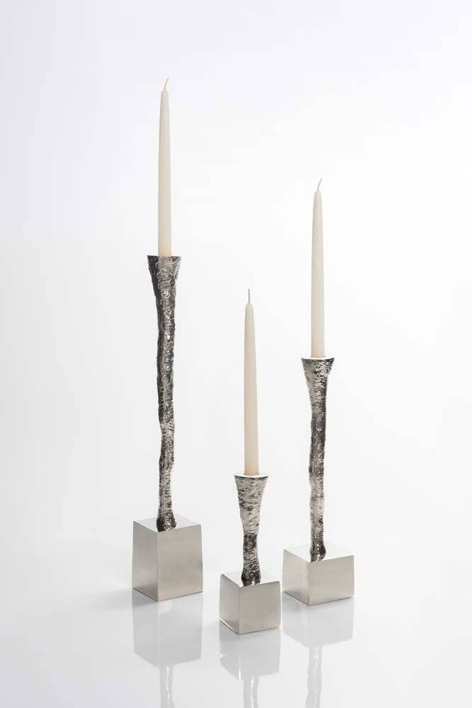 Organic Nest Candle Holder in Nickel Silver(3 sizes)