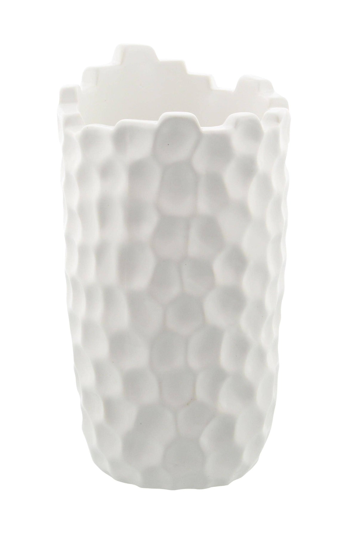 Contemporary White Porcelain Ceramic Vase