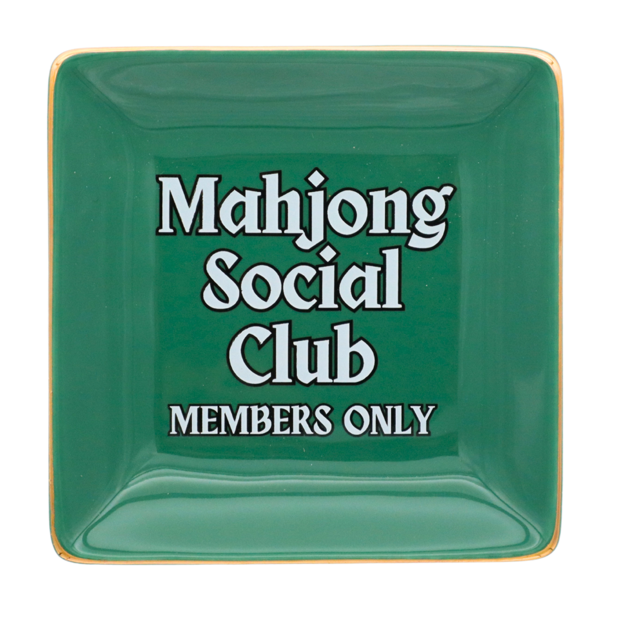 Square Trinket Tray Mahjong Social Club
