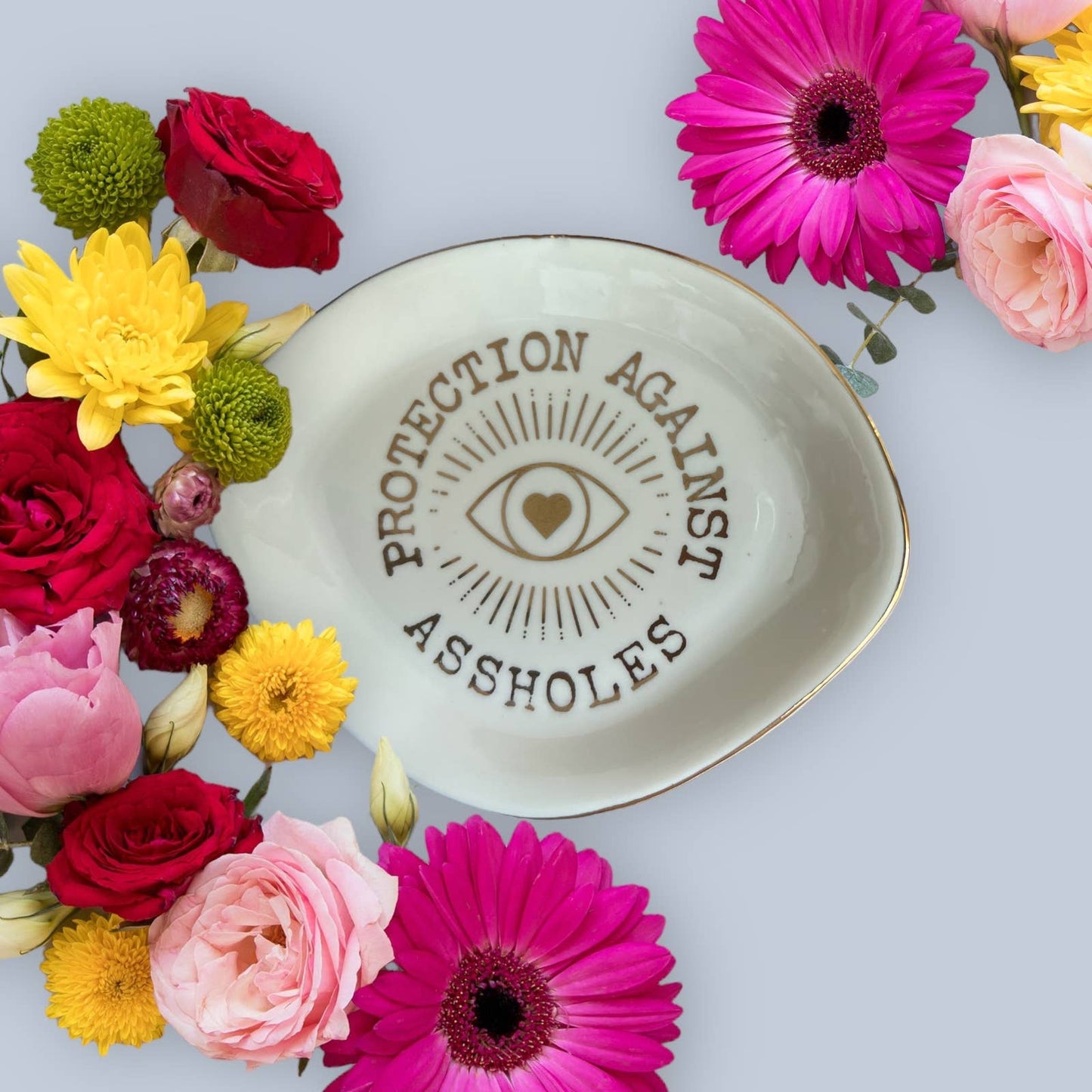 "Protection from Assholes" Trinket Dish