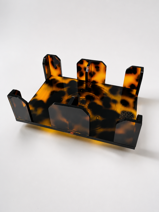 Acrylic Canasta Card Spinner- Tortoise or Clear