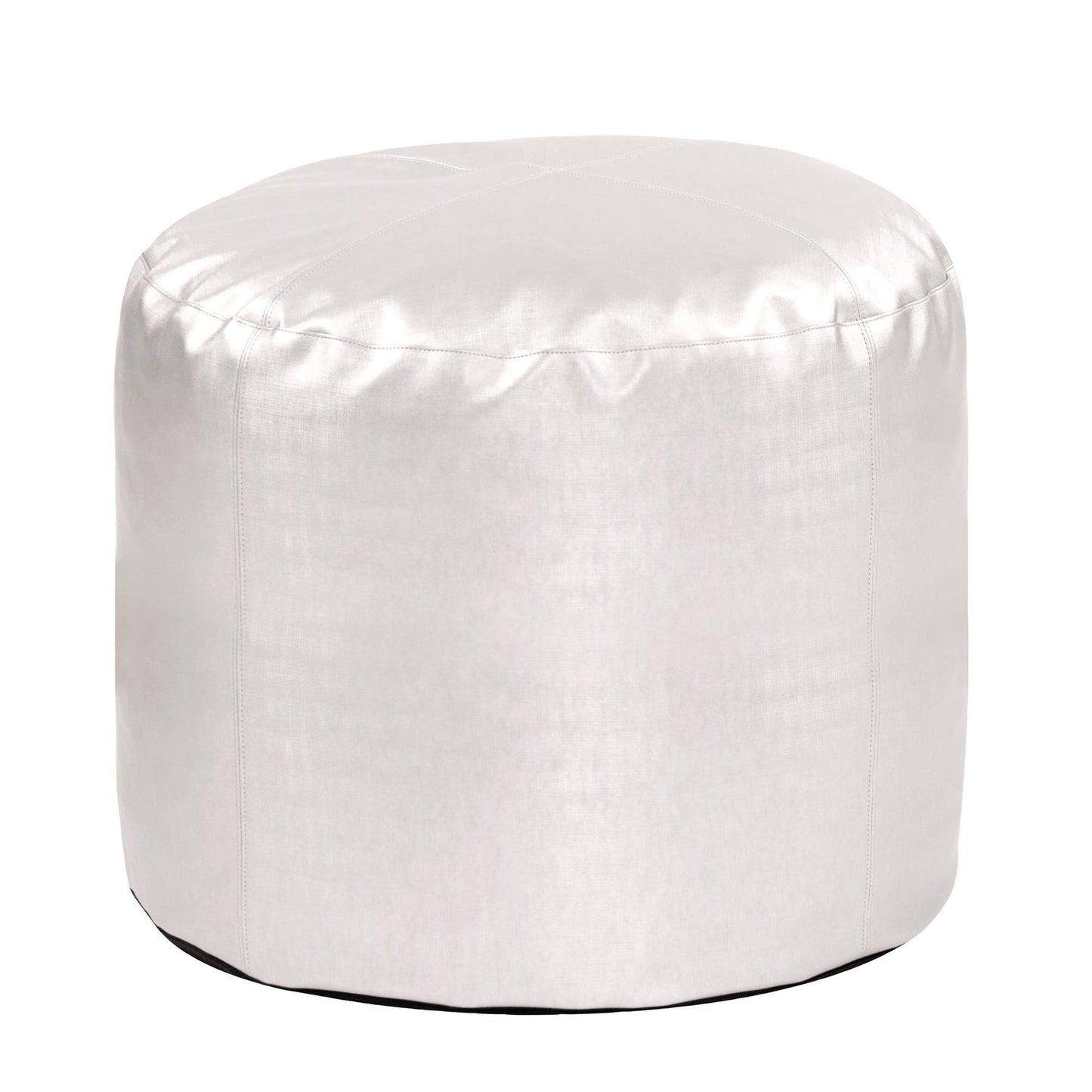 Tall Pouf Luxe Mercury Round