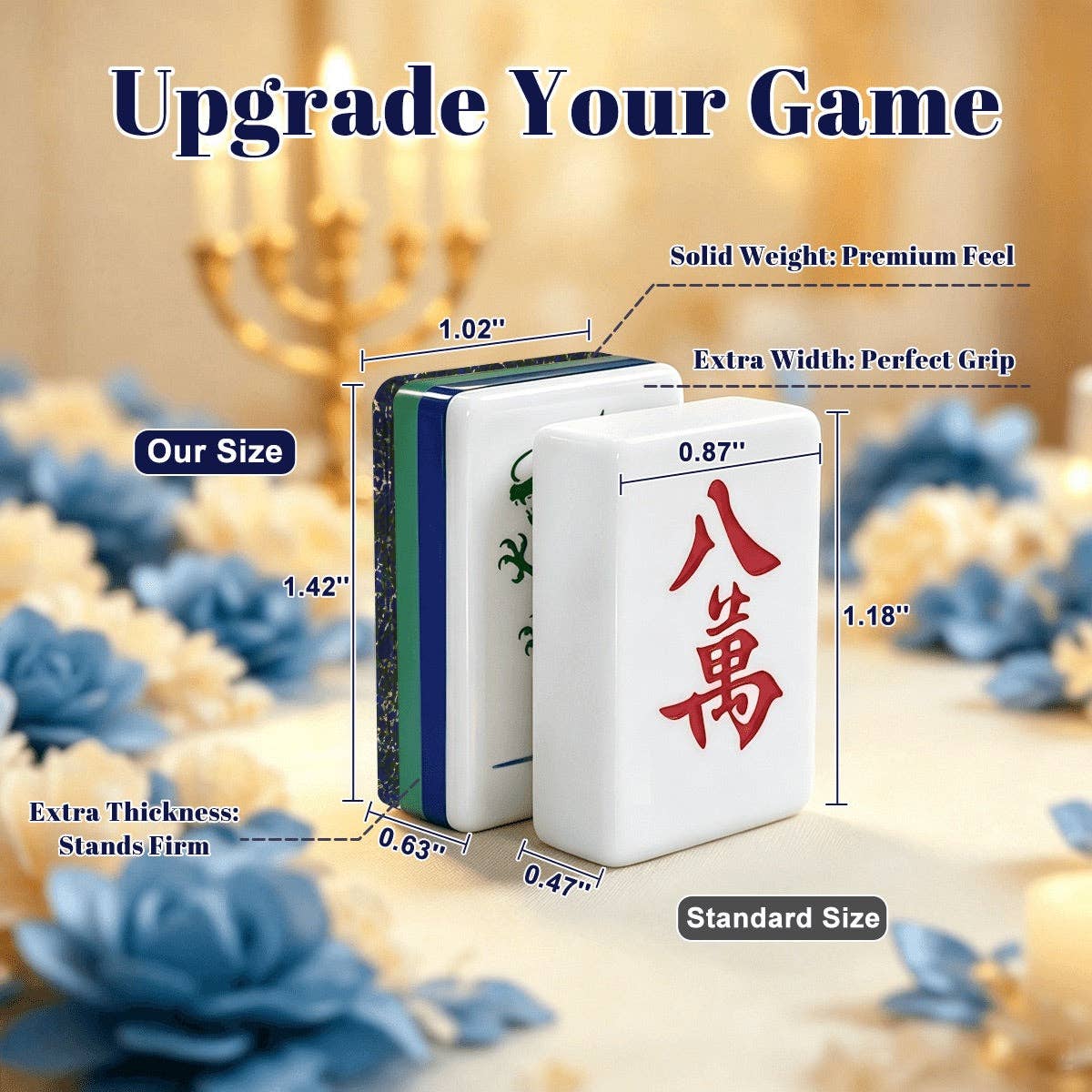 Exclusive- Heritage Hanukkah Mahjong Tiles - (Limited Production/Order Now)