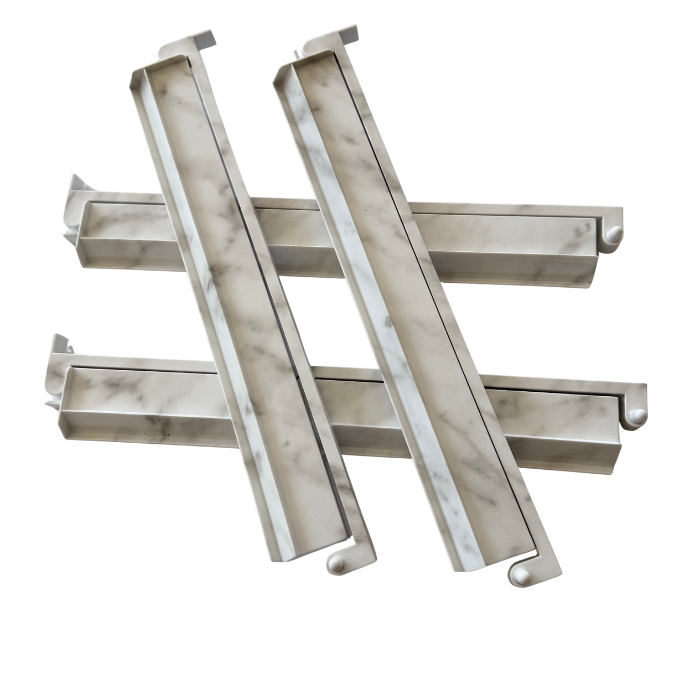 White Marble Mahjong Rack & Pusher Set – (Each)