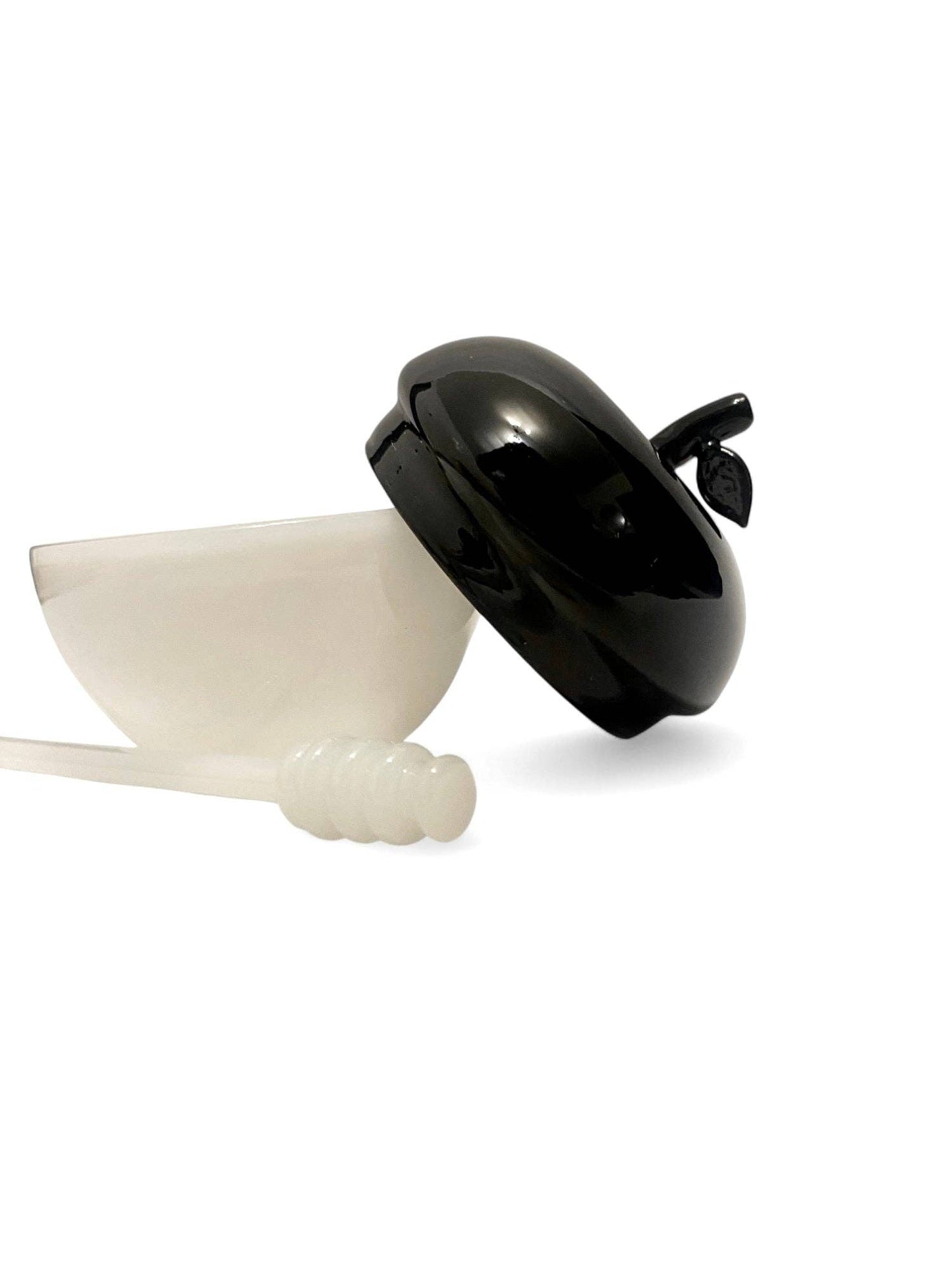 Black & White Medium Honey Dish