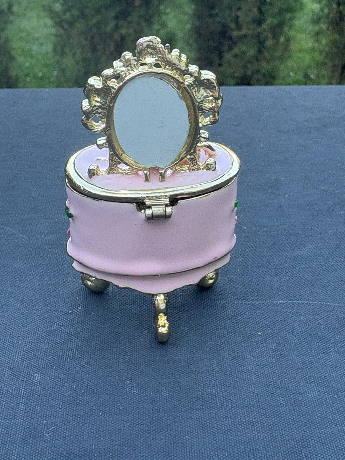 Enamel Crystal Ring Boxes