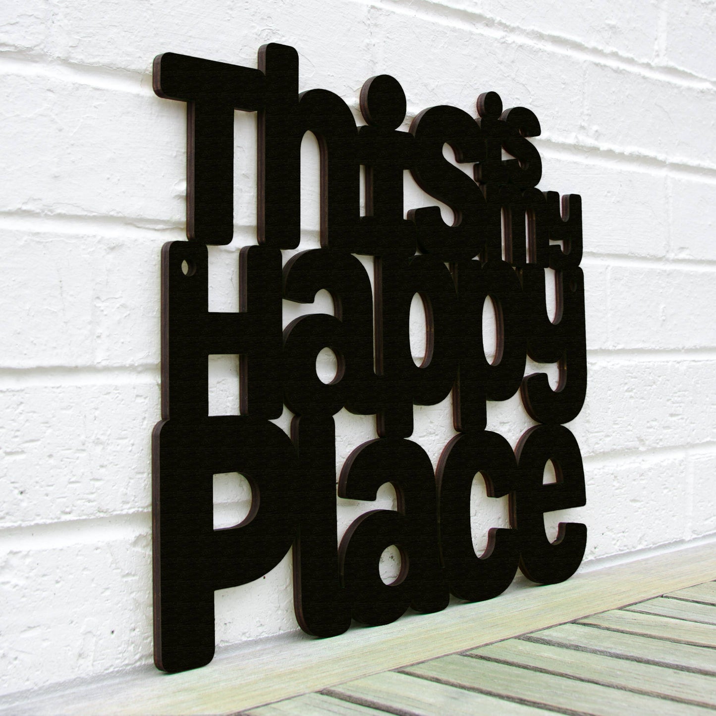 This Is My Happy Place Laser Cut Wood Wall Decor