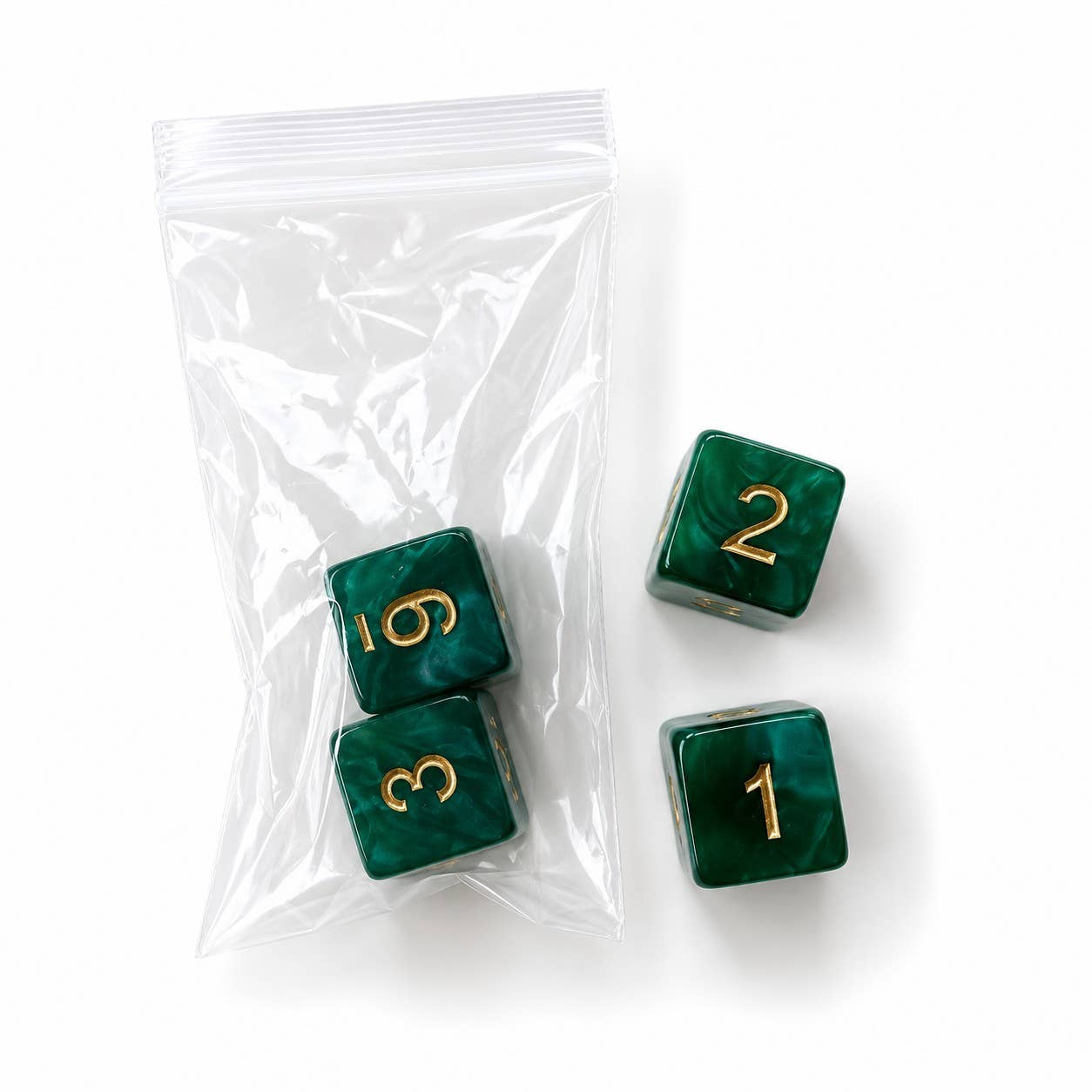 Jade Pearl Mahjong Specialty Dice Gift Ready