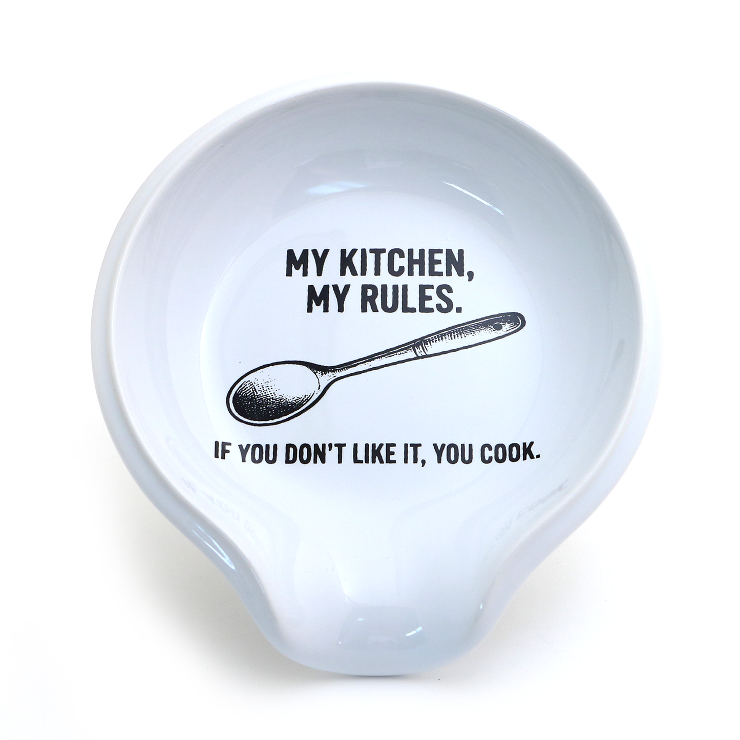"My Kitchen My Rules" Spoon Rest