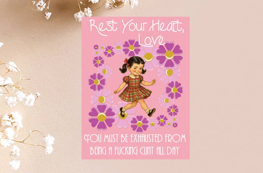 Rest Your Heart Greeting Card