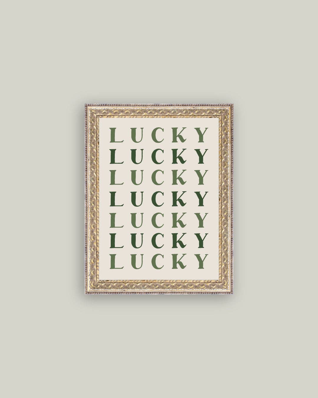 Lucky Lucky Lucky Framed Antique Art