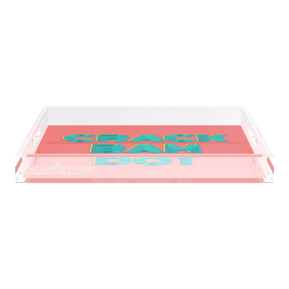 Mahjong Crack Bam Dot Petal Tendril Square Decorative Tray