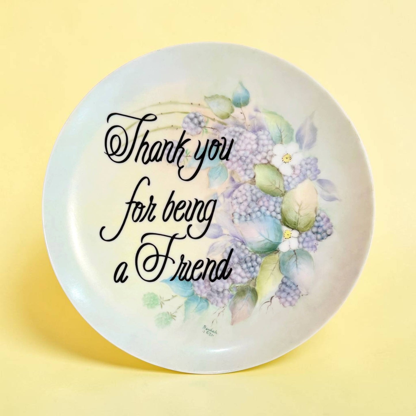 Thank You for Being s Freind  Vintage Plate