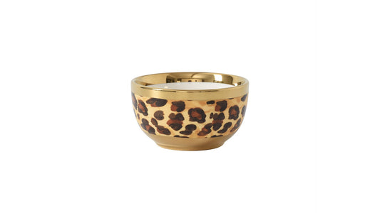 Leopard Snack Bowl in Porcelain