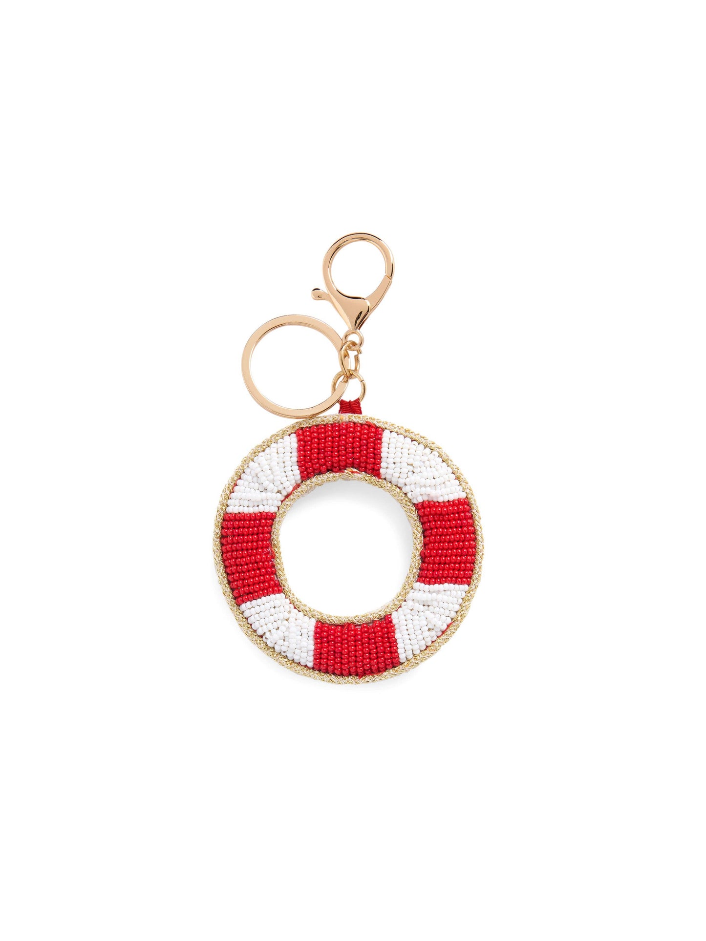 LIFE SAVER BEADED BAG CHARM or KEY RING