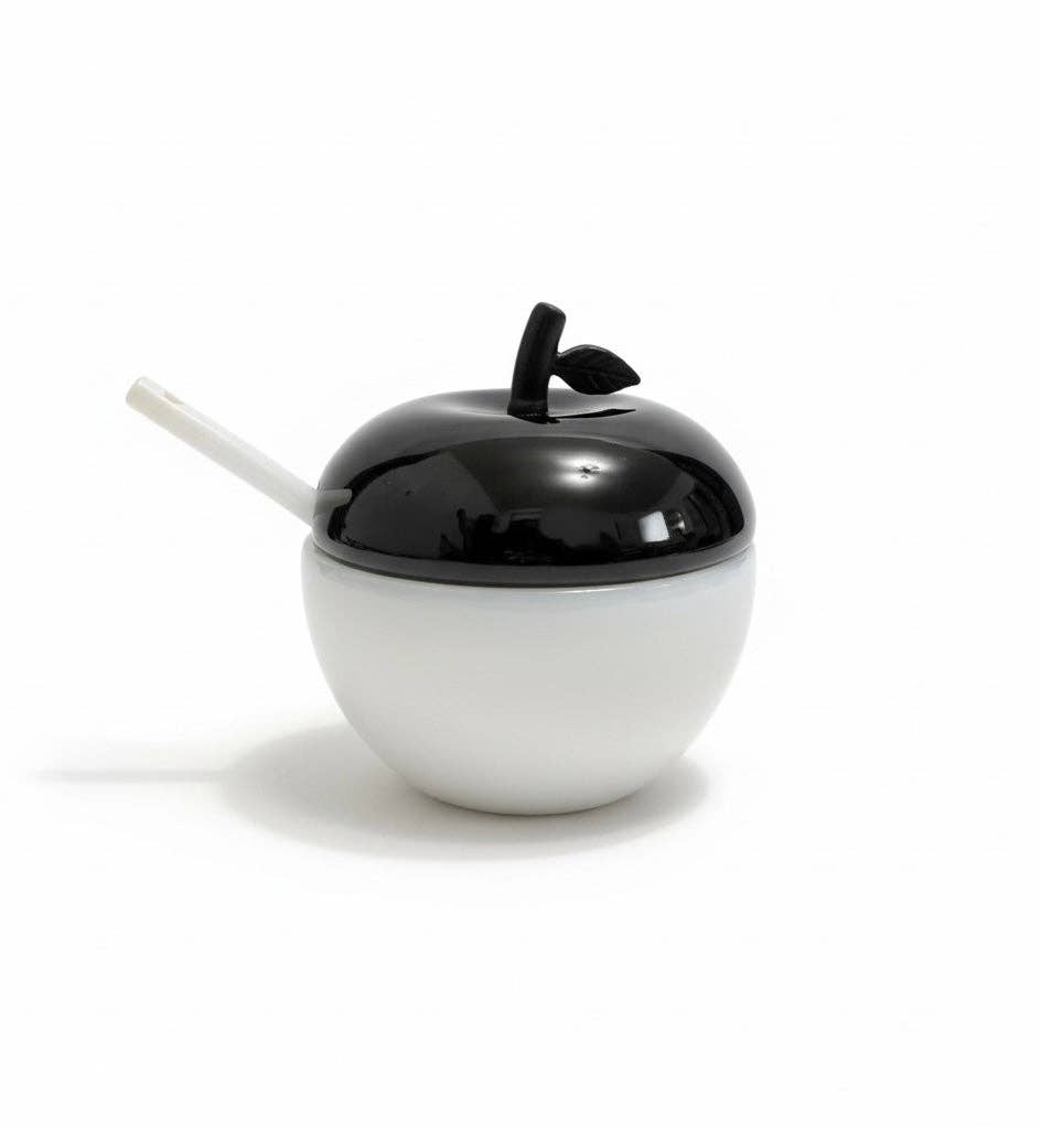 Black & White Medium Honey Dish
