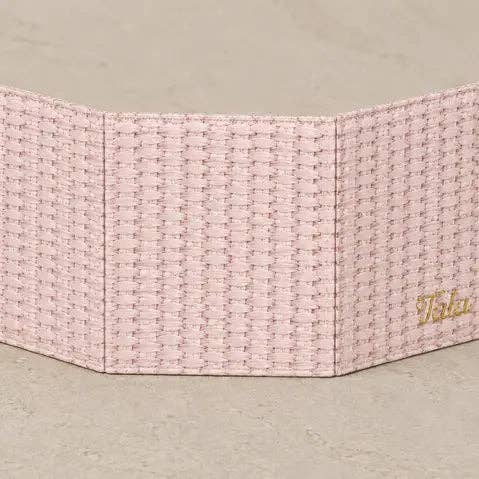 Mahjong Card Holder/Folio in Petal Pink
