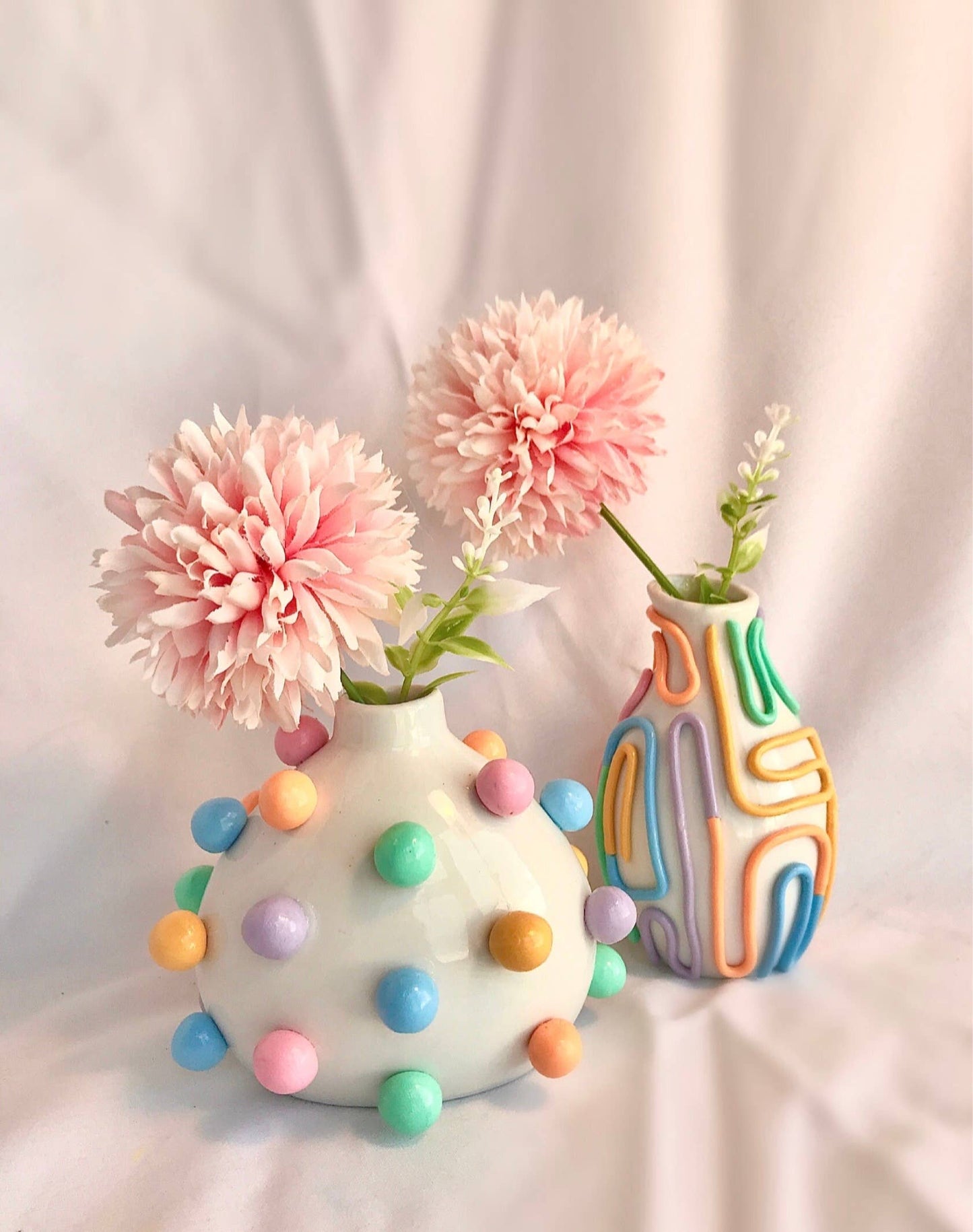 Retro Eclectic Colorful Bud Vase- Boho Mini Vase (Designers' Pick)