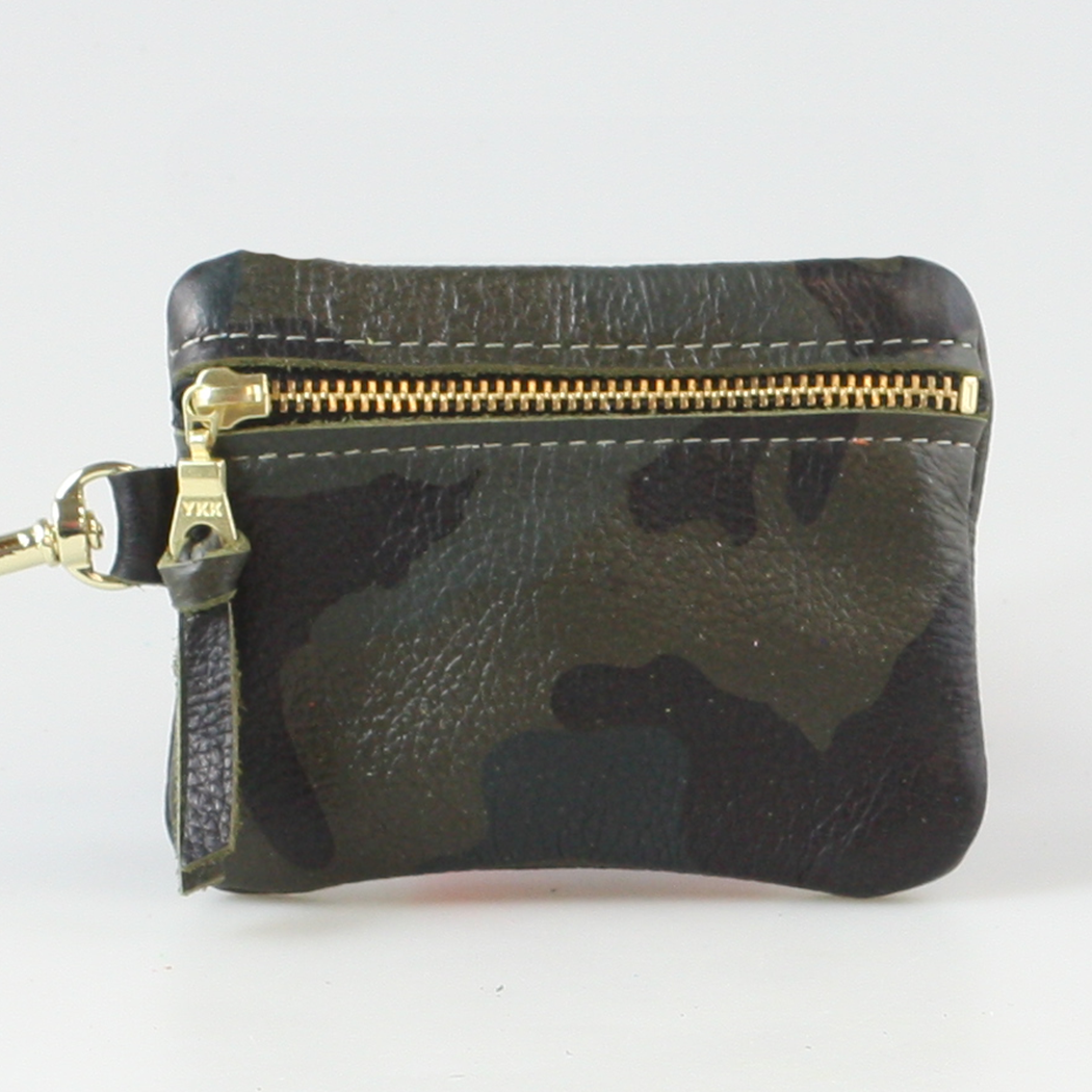 Soft Leather Zippered Pouch