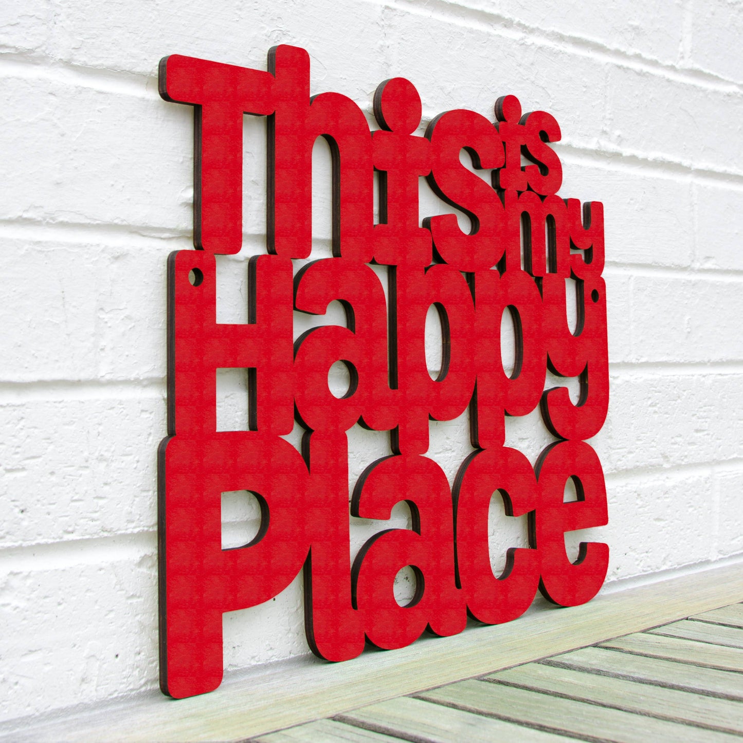 This Is My Happy Place Laser Cut Wood Wall Decor