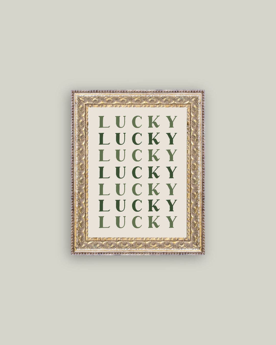 Lucky Lucky Lucky Framed Antique Art