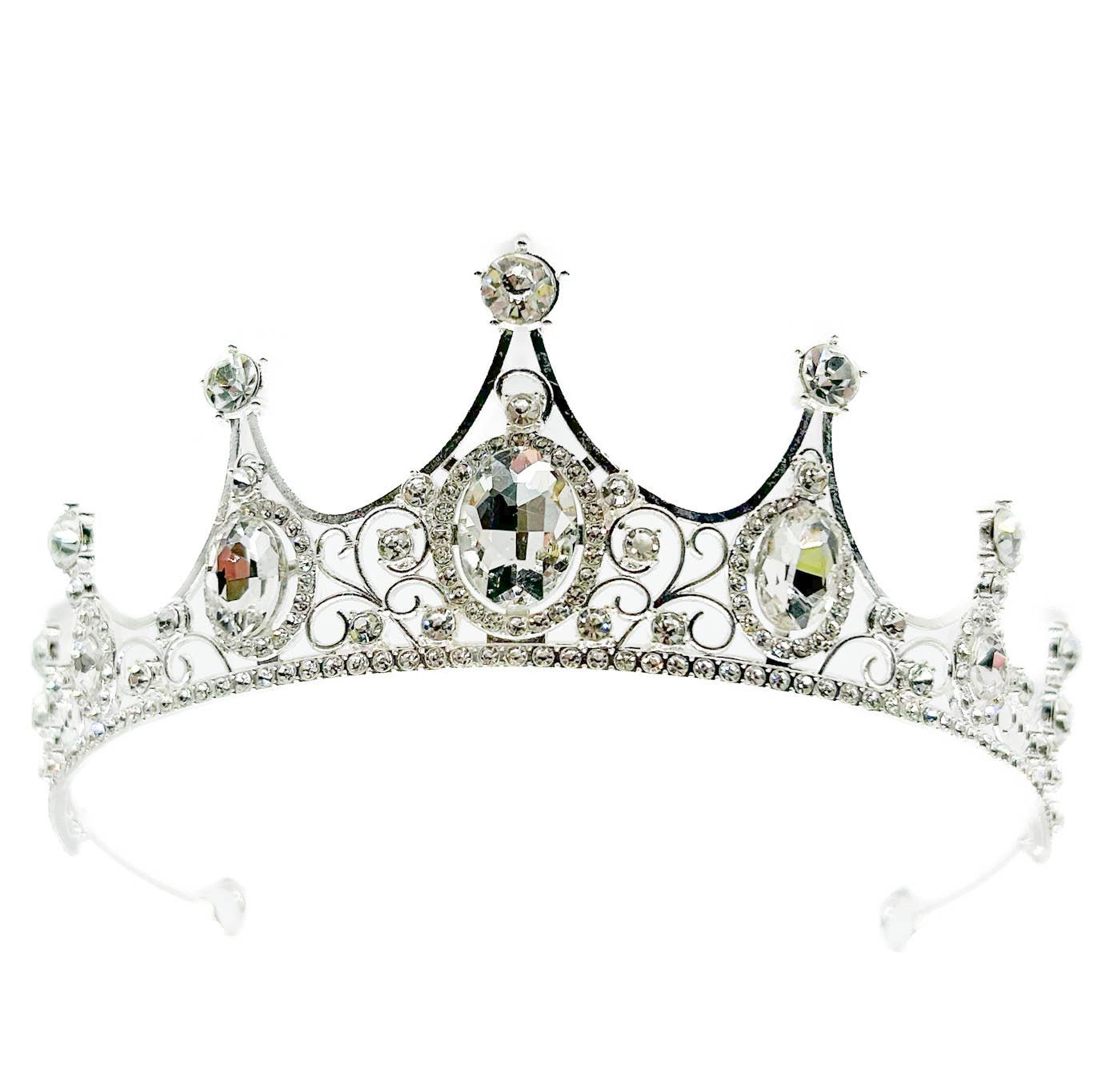 Faux Silver and Crystal Tiara